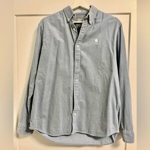 Carhartt Men's Casual Light Blue Button-Down Shirt